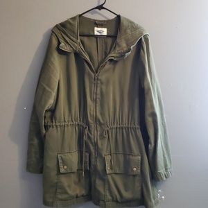 Olive Anorak Jacket 3X